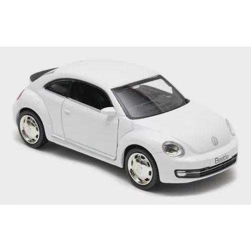 Miniatura Volkswagen New Beetle Branco 2012 Metal Escala1:32 - RMZ